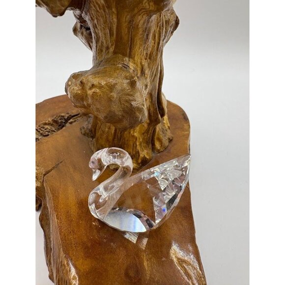 Swaroski Crystal Swan Figurine Paperweight - Picture 1 of 6